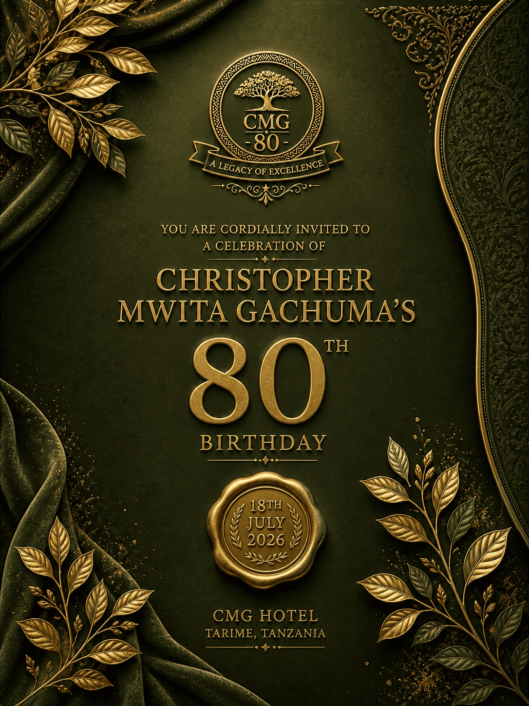 Formal Invitation — CMG 80